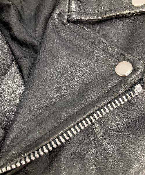 UNIK（ユニック）UNIK (ユニック) ダブルライダースジャケット ブラック サイズ:記載無の古着・服飾アイテム