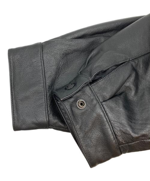 JH Design（ジェイエイチデザイン）JH DESIGN (ジェイエイチデザイン) レーシングレザージャケット ブラック サイズ:Lの古着・服飾アイテム