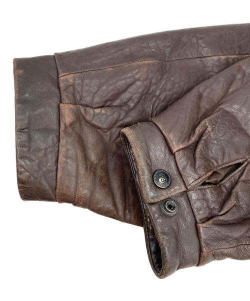 wilsons leather（ウィルソンズレザー）wilsons leather (ウィルソンズレザー) シングルレザージャケット ブラウン サイズ:Lの古着・服飾アイテム