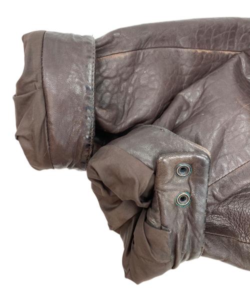 wilsons leather（ウィルソンズレザー）wilsons leather (ウィルソンズレザー) シングルレザージャケット ブラウン サイズ:Lの古着・服飾アイテム