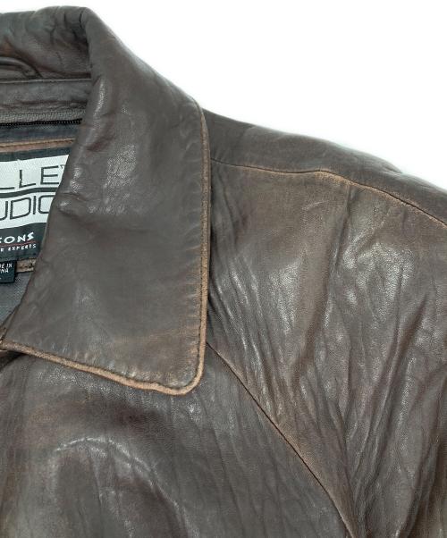 wilsons leather（ウィルソンズレザー）wilsons leather (ウィルソンズレザー) シングルレザージャケット ブラウン サイズ:Lの古着・服飾アイテム