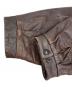中古・古着 wilsons leather (ウィルソンズレザー) シングルレザージャケット ブラウン サイズ:L：12000円