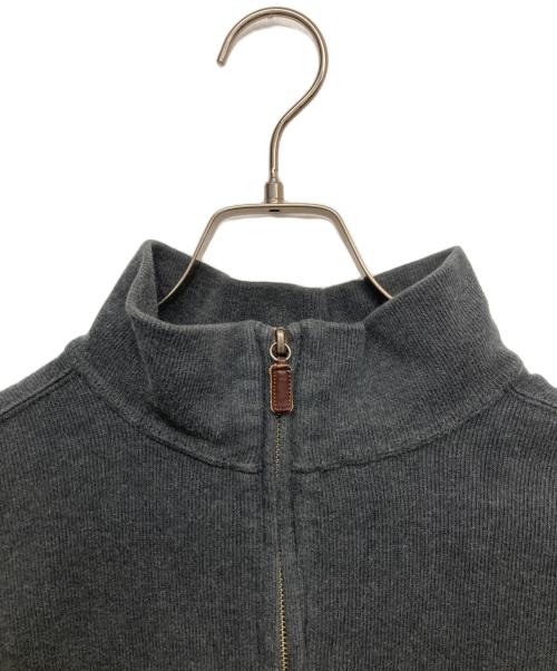 POLO RALPH LAUREN（ポロ・ラルフローレン）POLO RALPH LAUREN (ポロ・ラルフローレン) ハーフジップニット グレー サイズ:XLの古着・服飾アイテム