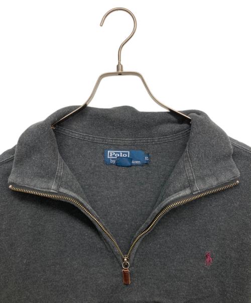 POLO RALPH LAUREN（ポロ・ラルフローレン）POLO RALPH LAUREN (ポロ・ラルフローレン) ハーフジップニット グレー サイズ:XLの古着・服飾アイテム