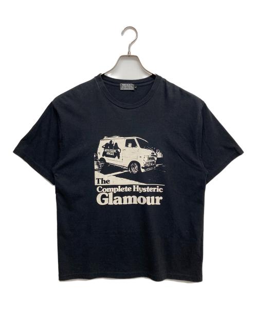 Hysteric Glamour（ヒステリックグラマー）Hysteric Glamour (ヒステリックグラマー) プリントTシャツ ブラック サイズ:Lの古着・服飾アイテム