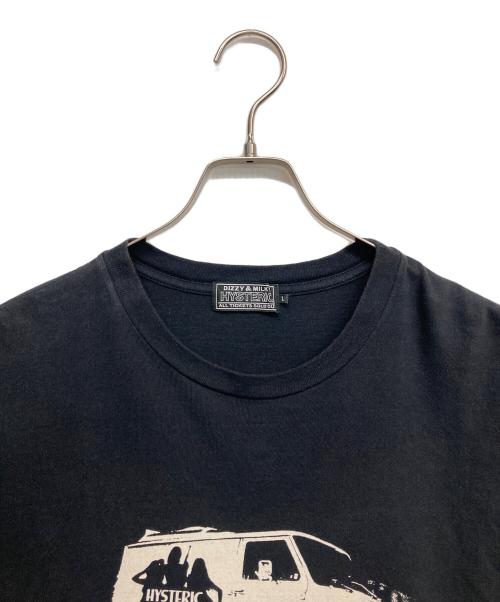 Hysteric Glamour（ヒステリックグラマー）Hysteric Glamour (ヒステリックグラマー) プリントTシャツ ブラック サイズ:Lの古着・服飾アイテム