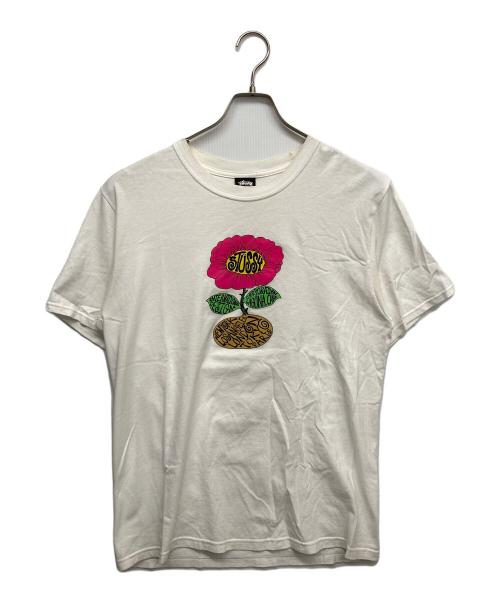 stussy（ステューシー）stussy (ステューシー) SUNFLOWER TEE ホワイト サイズ:Mの古着・服飾アイテム