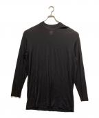 Yohji Yamamoto pour hommeヨウジヤマモト プールオム）の古着「シアーラメカットソー」｜ブラック