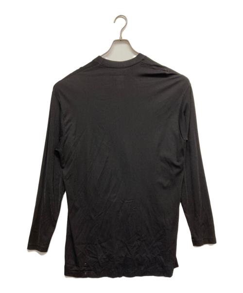 Yohji Yamamoto pour homme（ヨウジヤマモト プールオム）Yohji Yamamoto pour homme (ヨウジヤマモト プールオム) シアーラメカットソー ブラック サイズ:Mの古着・服飾アイテム