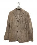 GAULTIER HOMME objetゴルチエオムオブジェ）の古着「スウェードテーラードジャケット」｜ブラウン