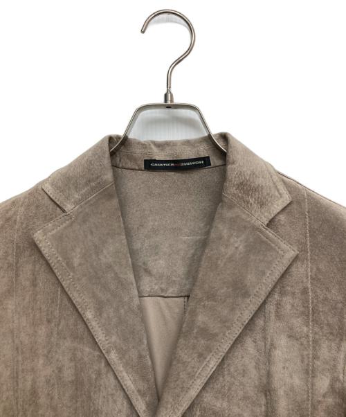 GAULTIER HOMME objet（ゴルチエオムオブジェ）GAULTIER HOMME objet (ゴルチエオムオブジェ) スウェードテーラードジャケット ブラウン サイズ:46の古着・服飾アイテム