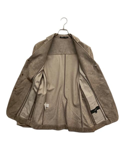 GAULTIER HOMME objet（ゴルチエオムオブジェ）GAULTIER HOMME objet (ゴルチエオムオブジェ) スウェードテーラードジャケット ブラウン サイズ:46の古着・服飾アイテム