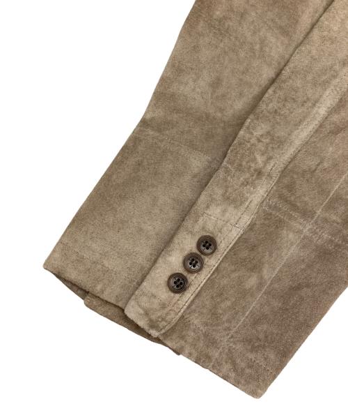 GAULTIER HOMME objet（ゴルチエオムオブジェ）GAULTIER HOMME objet (ゴルチエオムオブジェ) スウェードテーラードジャケット ブラウン サイズ:46の古着・服飾アイテム