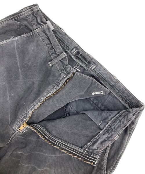 AVIREX（アヴィレックス）AVIREX (アヴィレックス) クラッシュ加工カーゴパンツ ブラック サイズ:Lの古着・服飾アイテム