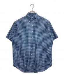 POLO RALPH LAUREN（ポロ・ラルフローレン）の古着「BLEKE オーバーサイズチェック半袖シャツ」｜ブルー