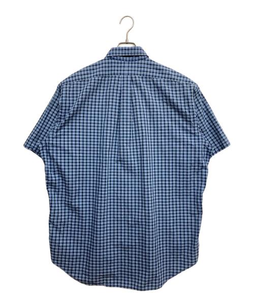 POLO RALPH LAUREN（ポロ・ラルフローレン）POLO RALPH LAUREN (ポロ・ラルフローレン) BLEKE オーバーサイズチェック半袖シャツ ブルー サイズ:Lの古着・服飾アイテム