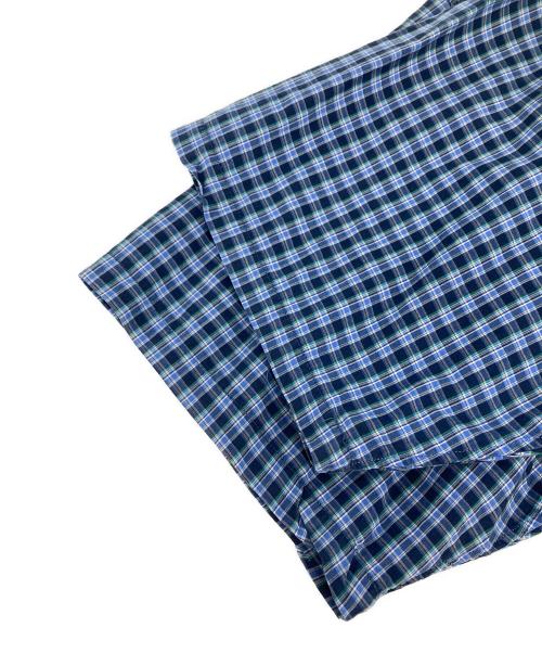 POLO RALPH LAUREN（ポロ・ラルフローレン）POLO RALPH LAUREN (ポロ・ラルフローレン) BLEKE オーバーサイズチェック半袖シャツ ブルー サイズ:Lの古着・服飾アイテム