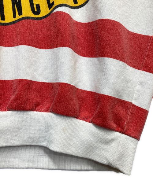 MICKEY（ミッキー）MICKEY (ミッキー) ミッキープリントラガーシャツ レッド サイズ:Lの古着・服飾アイテム