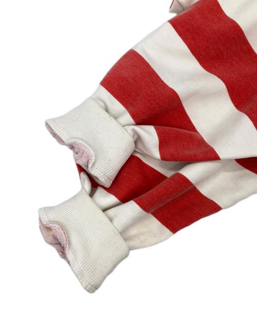 MICKEY（ミッキー）MICKEY (ミッキー) ミッキープリントラガーシャツ レッド サイズ:Lの古着・服飾アイテム