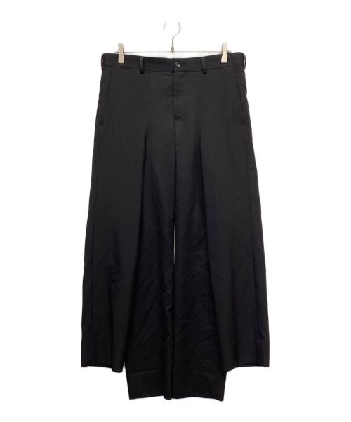 COMME des GARCONS HOMME PLUS（コムデギャルソンオムプリュス）COMME des GARCONS HOMME PLUS (コムデギャルソンオムプリュス) ダブルレングス スリムパンツ ブラック サイズ:Mの古着・服飾アイテム