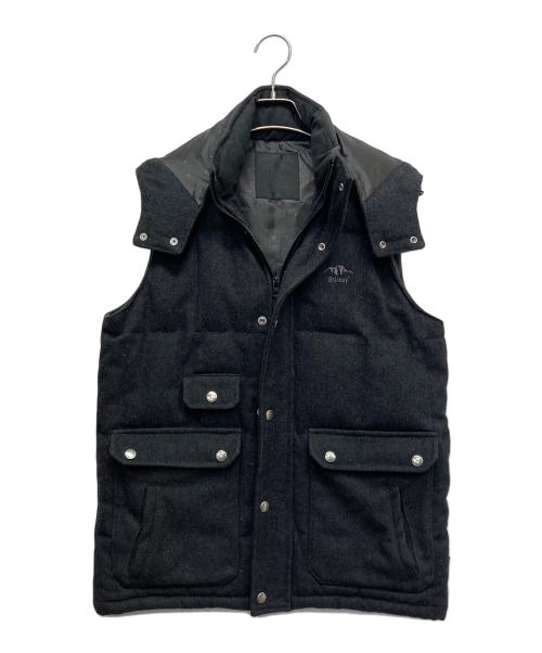 stussy（ステューシー）stussy (ステューシー) フーデットダウンベスト ブラック サイズ:Mの古着・服飾アイテム