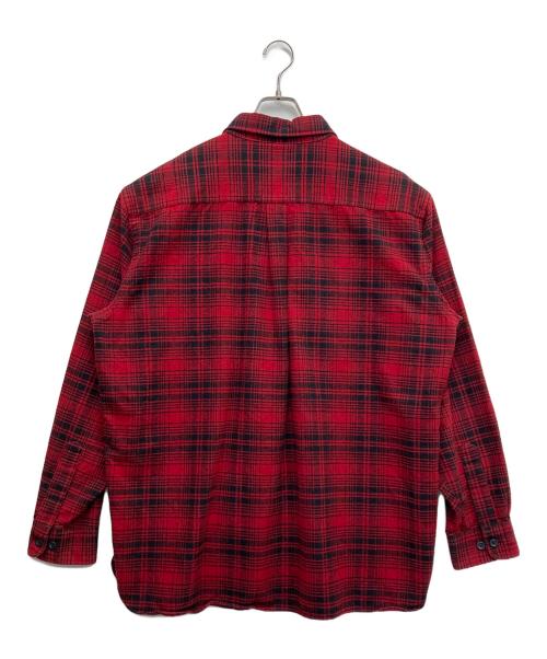 L.L.Bean（エルエルビーン）L.L.Bean (エルエルビーン) ヘビーネルチェックシャツ レッド サイズ:XLの古着・服飾アイテム
