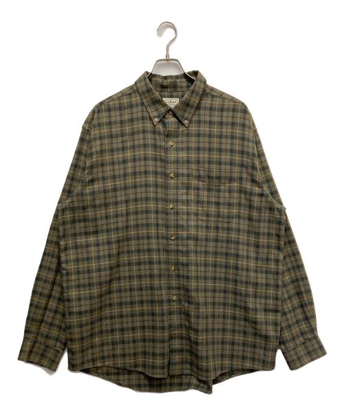 L.L.Bean（エルエルビーン）L.L.Bean (エルエルビーン) チェックシャツ グリーン サイズ:XLの古着・服飾アイテム