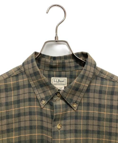 L.L.Bean（エルエルビーン）L.L.Bean (エルエルビーン) チェックシャツ グリーン サイズ:XLの古着・服飾アイテム