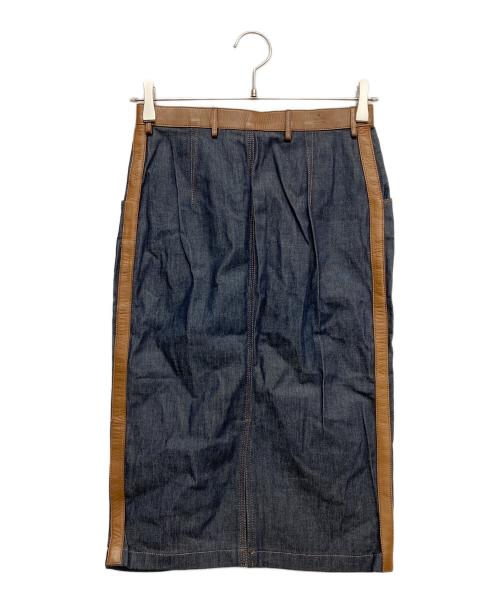 GUCCI（グッチ）GUCCI (グッチ) デニムスカート ブルー サイズ:38の古着・服飾アイテム