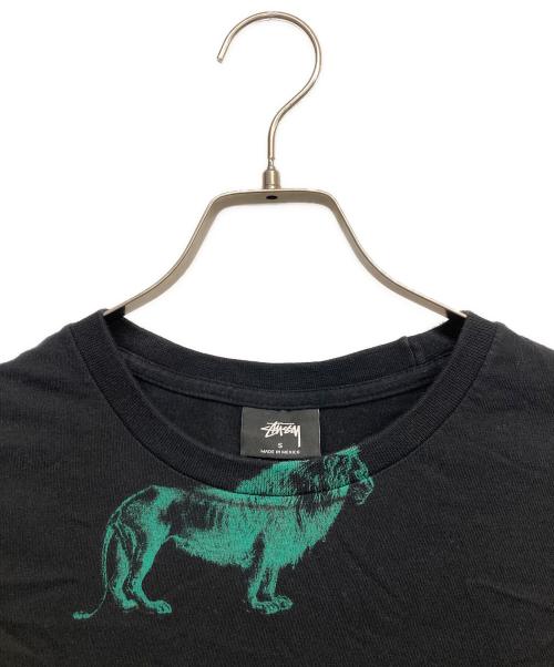 stussy（ステューシー）stussy (ステューシー) ライオンプリントTシャツ ブラック サイズ:Sの古着・服飾アイテム