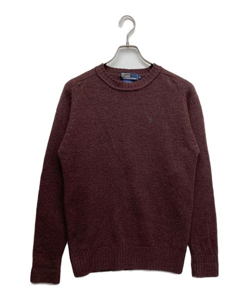 POLO RALPH LAUREN（ポロ・ラルフローレン）POLO RALPH LAUREN (ポロ・ラルフローレン) ウールニット ブラウン サイズ:Mの古着・服飾アイテム