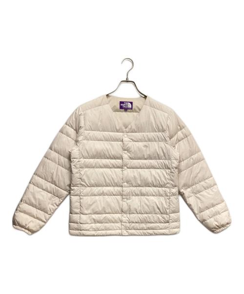 THE NORTHFACE PURPLELABEL（ザ・ノースフェイス パープルレーベル）THE NORTHFACE PURPLELABEL (ザ・ノースフェイス パープルレーベル) Down Cardigan ホワイト サイズ:Sの古着・服飾アイテム