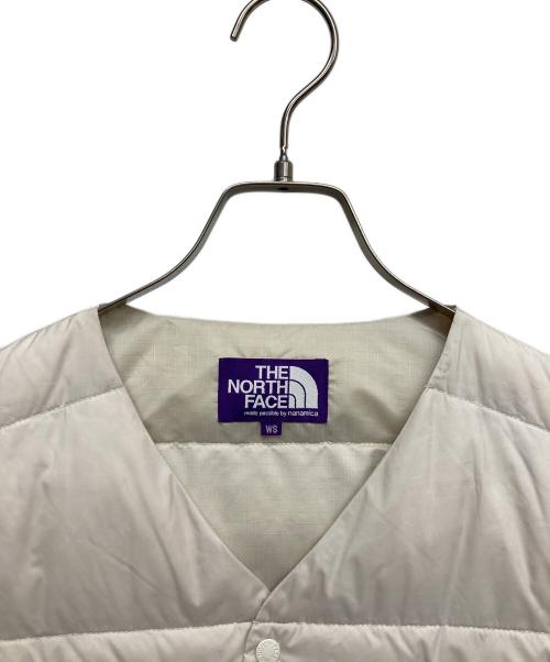THE NORTHFACE PURPLELABEL（ザ・ノースフェイス パープルレーベル）THE NORTHFACE PURPLELABEL (ザ・ノースフェイス パープルレーベル) Down Cardigan ホワイト サイズ:Sの古着・服飾アイテム