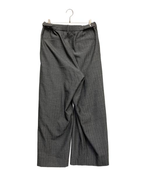 MARKA（マーカ）MARKA (マーカ) TWO TUCK BAGGY TROUSERS -TUMBLED WOOL SERGE- グレー サイズ:3の古着・服飾アイテム