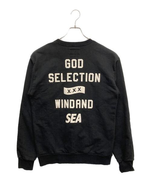 WIND AND SEA（ウィンダンシー）WIND AND SEA (ウィンダンシー) GOD SELECTION XXX (ゴッド セレクション トリプルエックス) クルーネックスウェット ブラック サイズ:Mの古着・服飾アイテム
