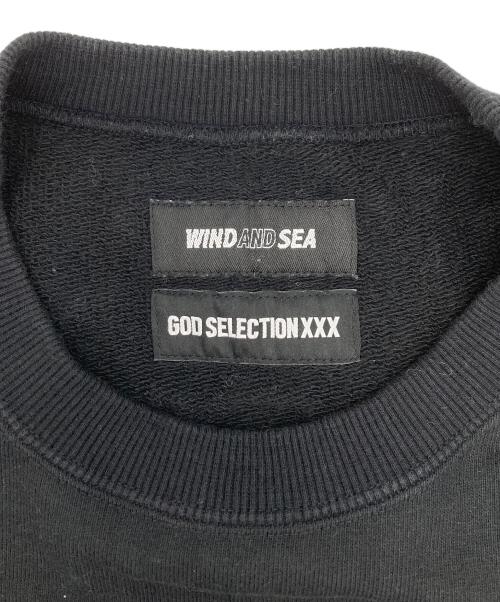 WIND AND SEA（ウィンダンシー）WIND AND SEA (ウィンダンシー) GOD SELECTION XXX (ゴッド セレクション トリプルエックス) クルーネックスウェット ブラック サイズ:Mの古着・服飾アイテム