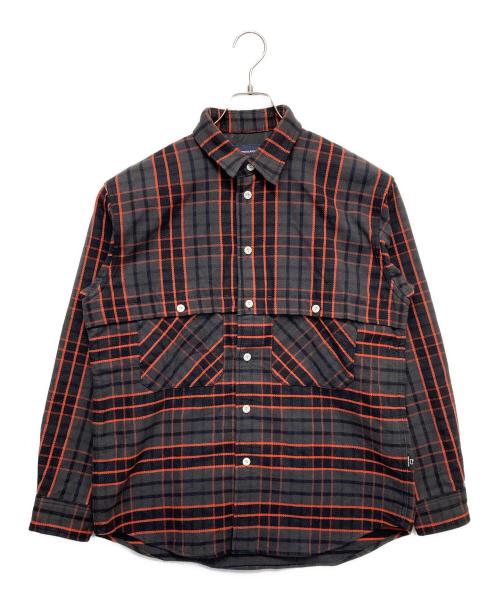 WOOLRICH（ウールリッチ）WOOLRICH (ウールリッチ) シェパード シャツ ブラック サイズ:Mの古着・服飾アイテム