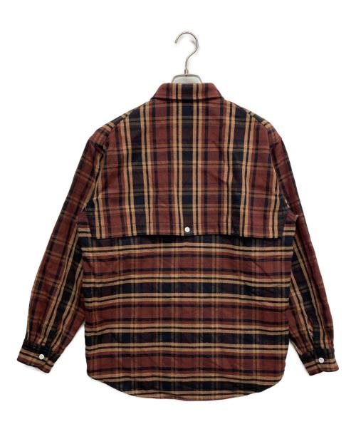 WOOLRICH（ウールリッチ）WOOLRICH (ウールリッチ) シェパードシャツ ブラウン サイズ:Ｍの古着・服飾アイテム