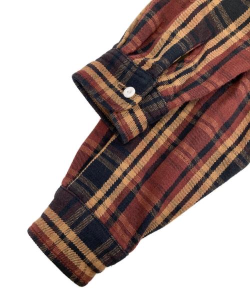 WOOLRICH（ウールリッチ）WOOLRICH (ウールリッチ) シェパードシャツ ブラウン サイズ:Ｍの古着・服飾アイテム