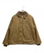HOUSTONヒューストン）の古着「N-1デッキジャケット」｜ベージュ