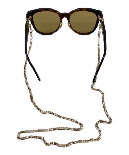 GUCCI（グッチ）GUCCI (グッチ) ラウンドフレーム サングラス ブラウン サイズ:56□18-145の古着・服飾アイテム