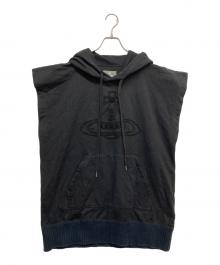 Vivienne Westwood man（ヴィヴィアン ウェストウッド マン）の古着「オーブノースリーブパーカー」｜ブラック