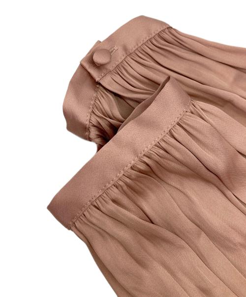 FRAY ID（フレイ アイディー）FRAY ID (フレイ アイディー) レザーベルトツイストワンピース ピンクの古着・服飾アイテム