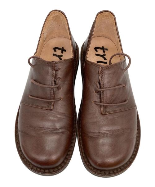 Trippen（トリッペン）Trippen (トリッペン) ハーフェル ブラウン サイズ:36の古着・服飾アイテム