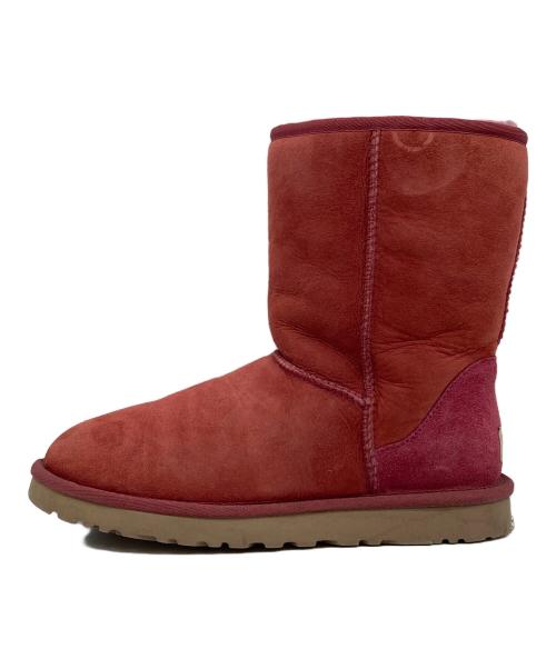 UGG（アグ）UGG (アグ) ムートンブーツ レッド サイズ:25の古着・服飾アイテム
