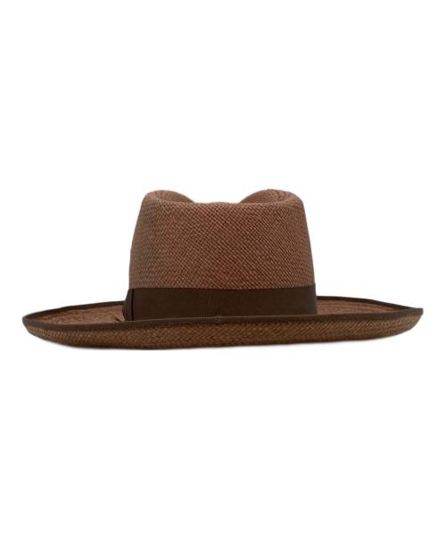 the fat hatter（ザ ファットハッター）THE FAT HATTER (ザ ファットハッター) ROADRUNNERパナマハット ブラウン サイズ:7 1/4の古着・服飾アイテム