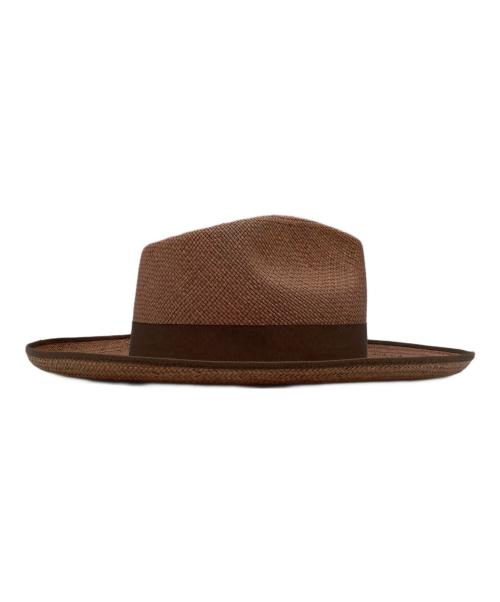 the fat hatter（ザ ファットハッター）THE FAT HATTER (ザ ファットハッター) ROADRUNNERパナマハット ブラウン サイズ:7 1/4の古着・服飾アイテム