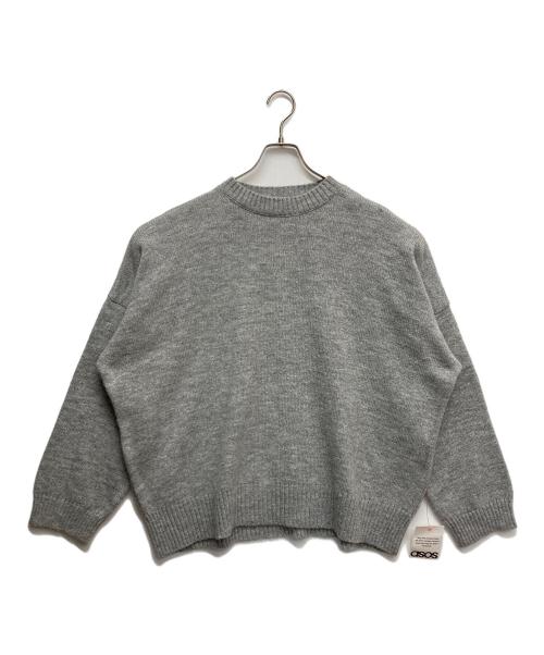 ASOS DESIGN（エイソスデザイン）asos design (エイソスデザイン) スーパーオーバーサイズ ボックスフィット ニット グレー サイズ:Mの古着・服飾アイテム