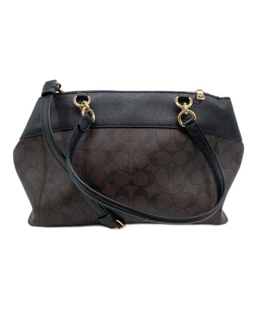 COACH（コーチ）COACH (コーチ) シグネチャー2WAYショルダーバッグ ブラウンの古着・服飾アイテム