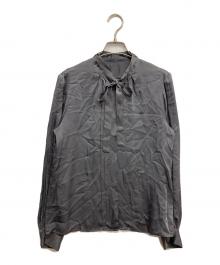 BALLSEY（ボールジィ）の古着「シルク長袖ブラウス」｜グレー